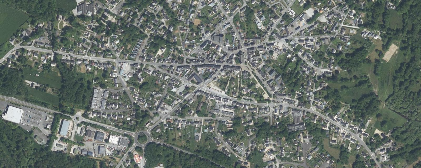 Vue aérienne de La Chapelle-des-Marais (Loire-Atlantique)