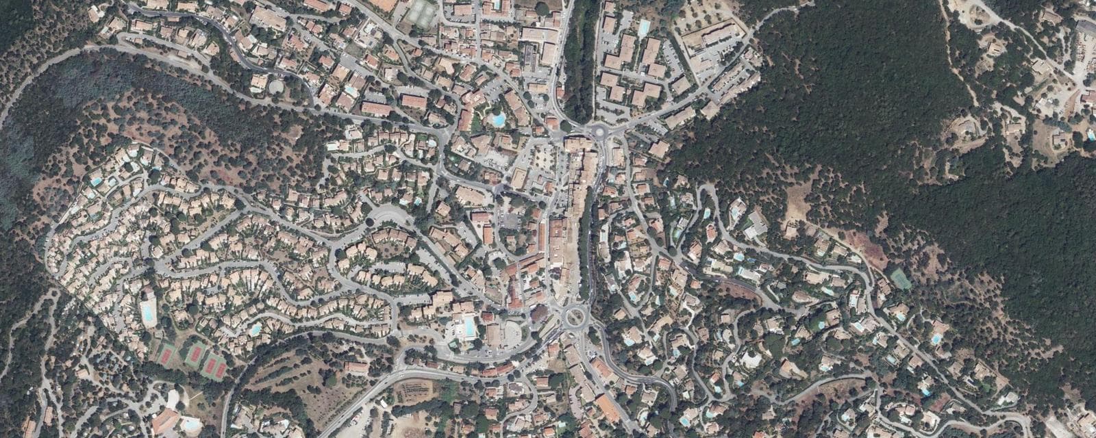 Vue aérienne de La Croix-Valmer (Var)
