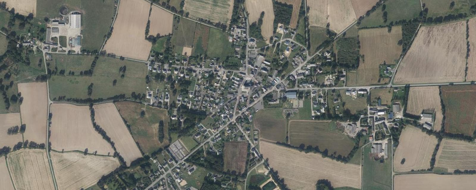 Vue aérienne de La Dominelais (Ille-et-Vilaine)