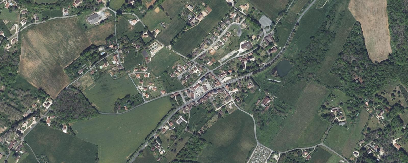 Vue aérienne de La Douze (Dordogne)