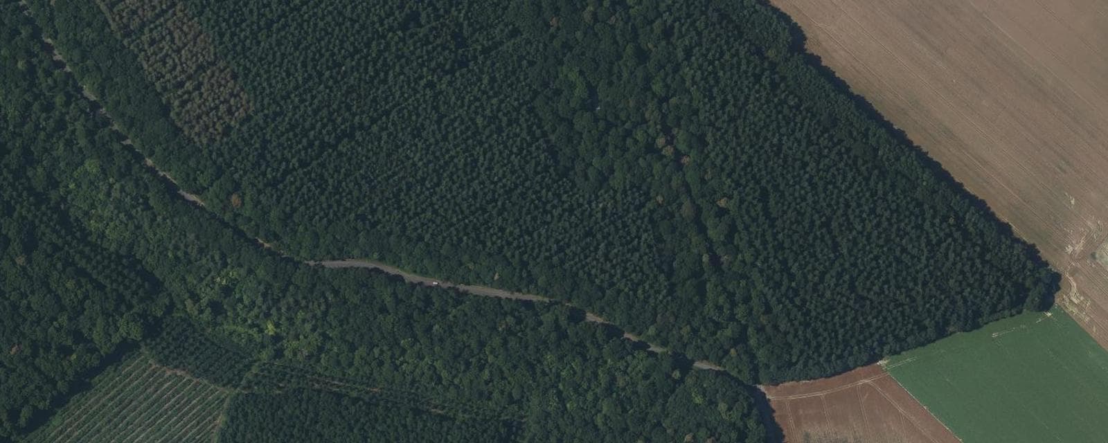 Vue aérienne de La Haye-Malherbe (Eure)