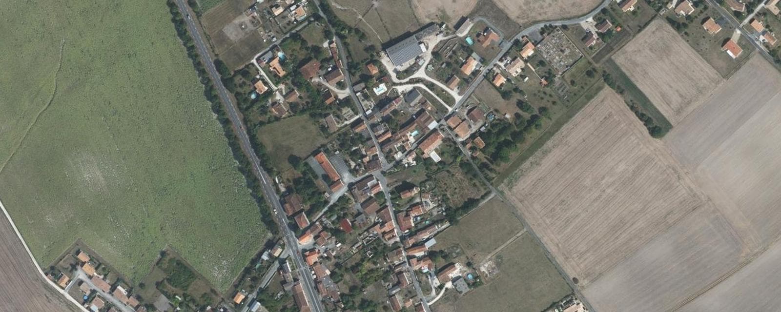 Vue aérienne de La Jard (Charente-Maritime)