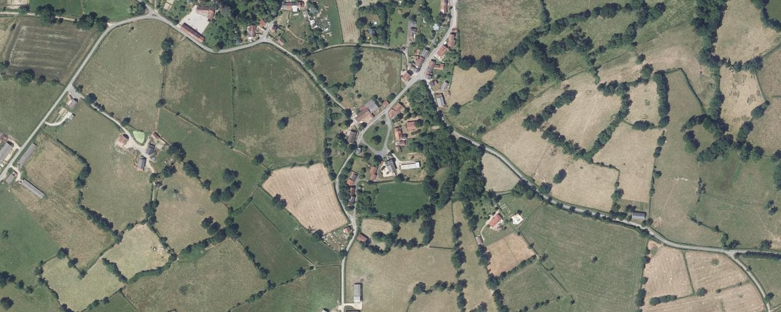 Vue aérienne de La Petite-Marche (Allier)