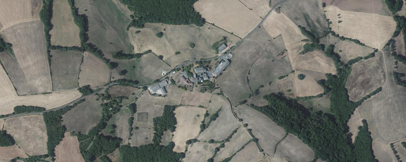 Vue aérienne de La Serre (Aveyron)