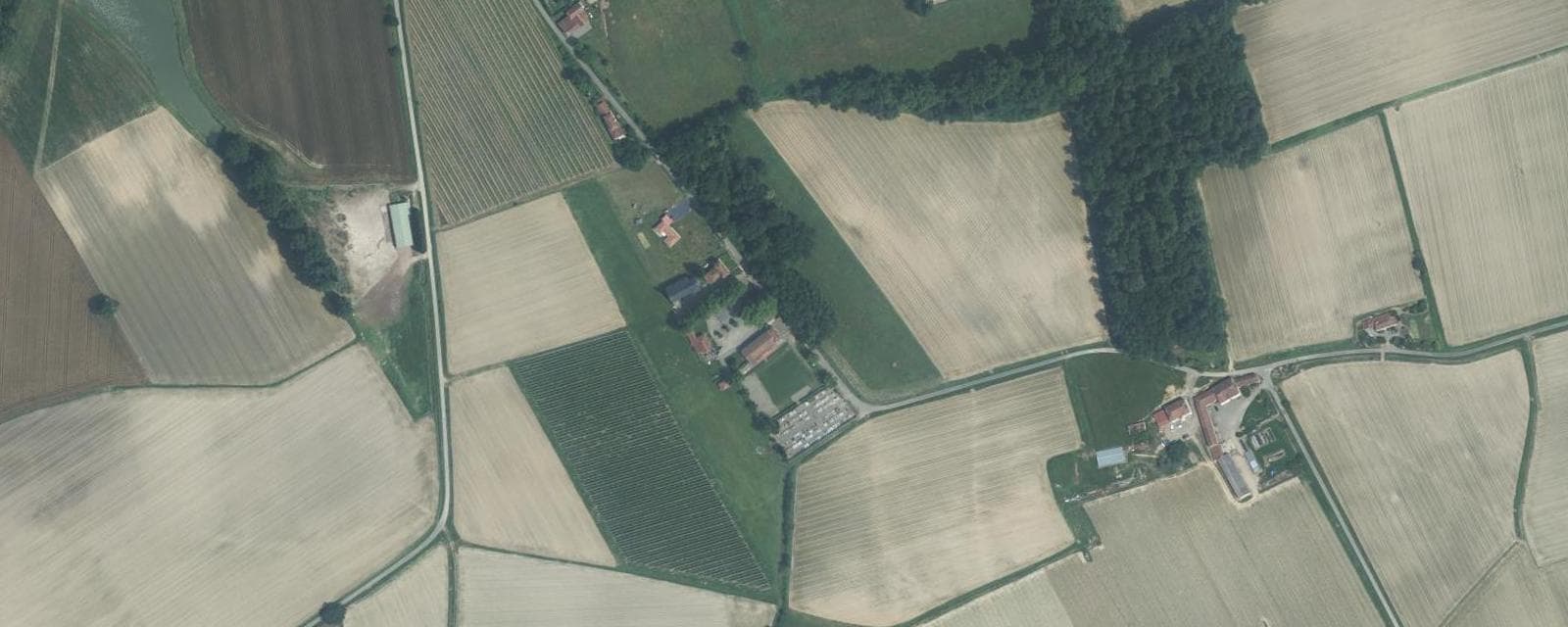 Vue aérienne de Labarthète (Gers)