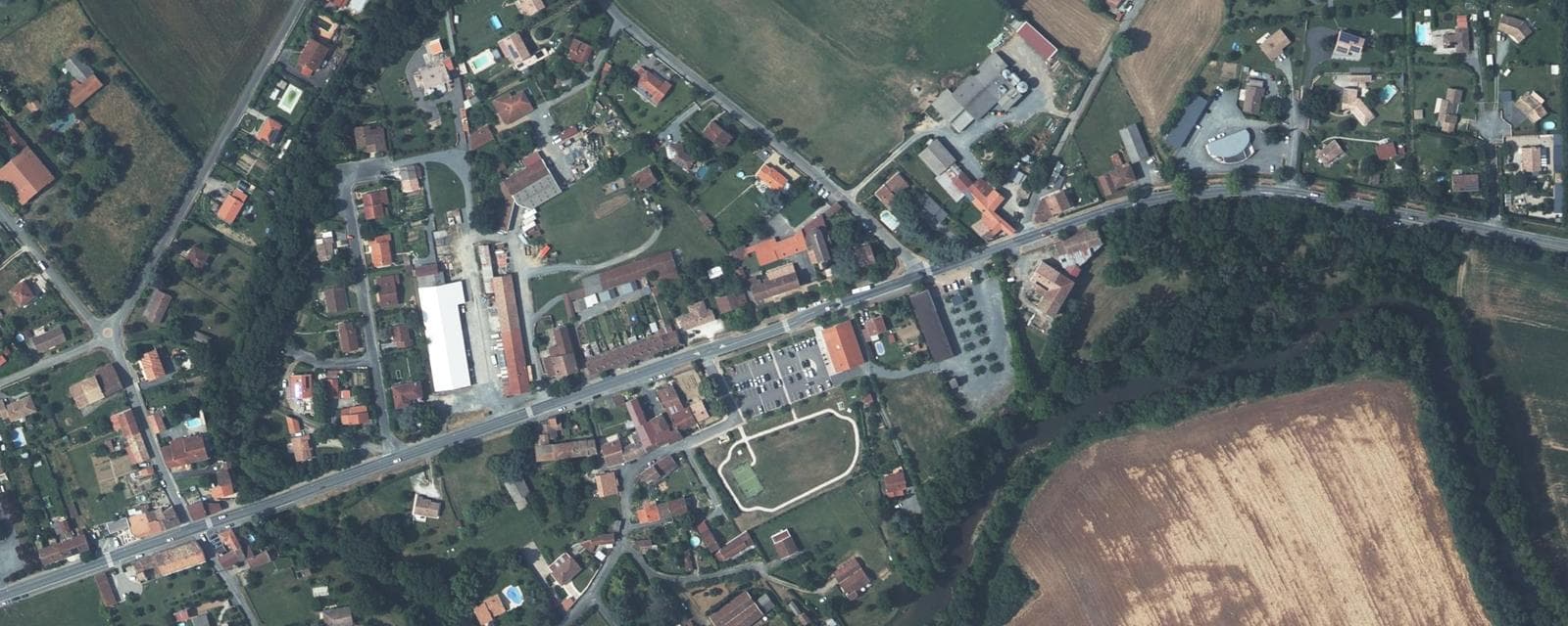 Vue aérienne de Laboutarie (Tarn)