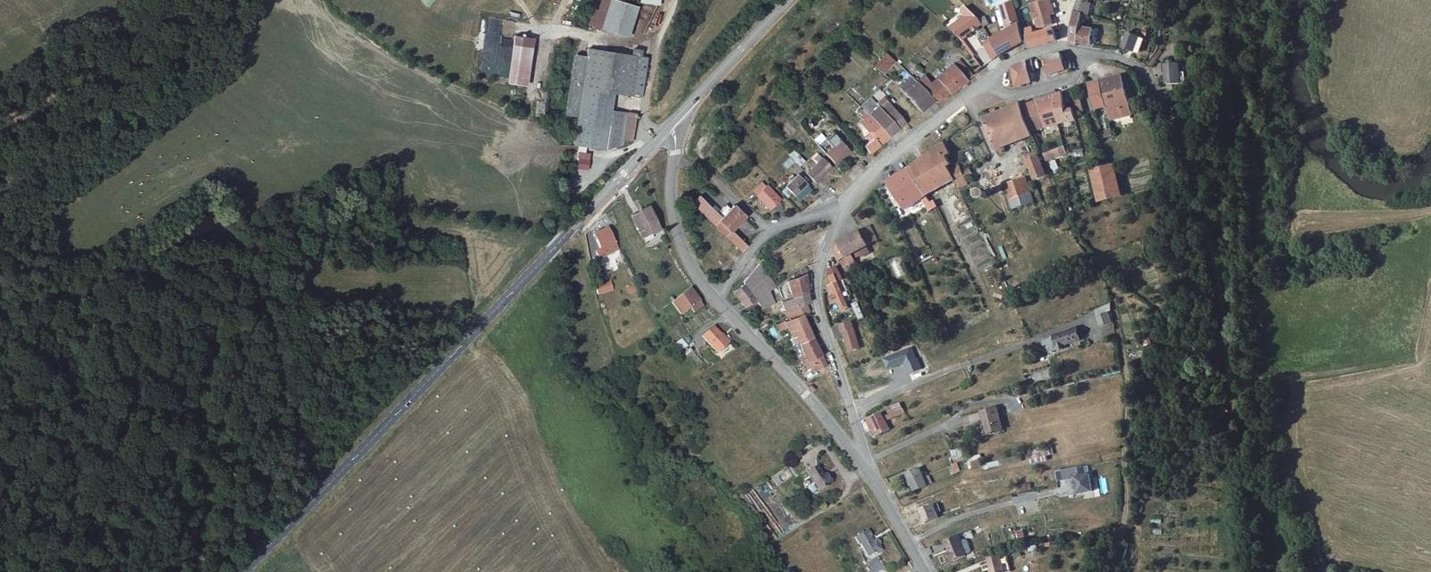 Vue aérienne de Lamath (Meurthe-et-Moselle)