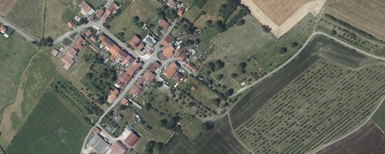Vue aérienne de Landécourt (Meurthe-et-Moselle)