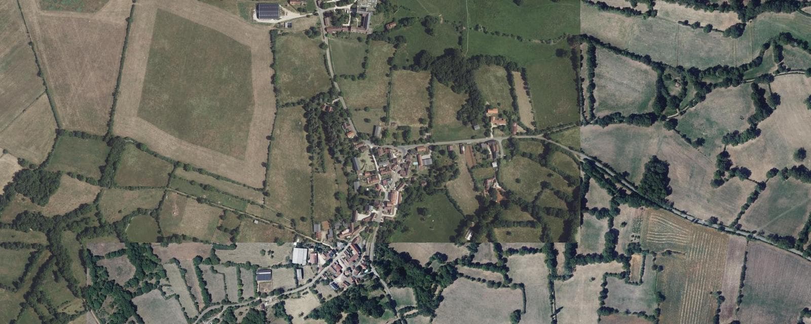 Vue aérienne de Laramière (Lot)