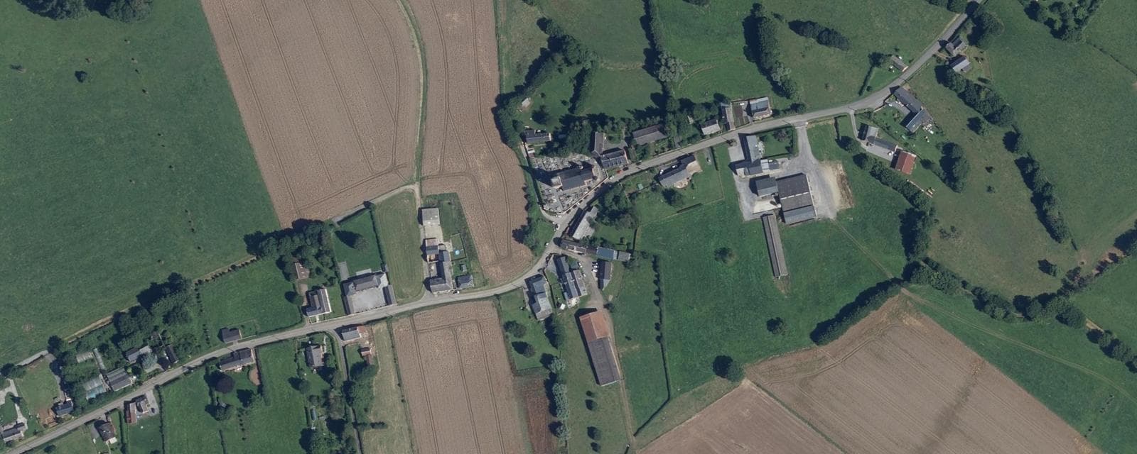 Vue aérienne de Lavaqueresse (Aisne)