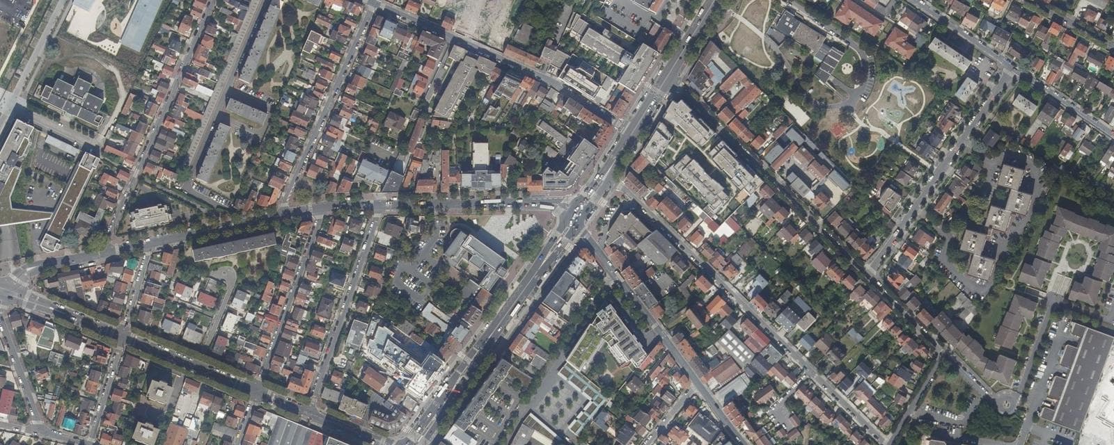 Vue aérienne de Le Bourget (Seine-Saint-Denis)