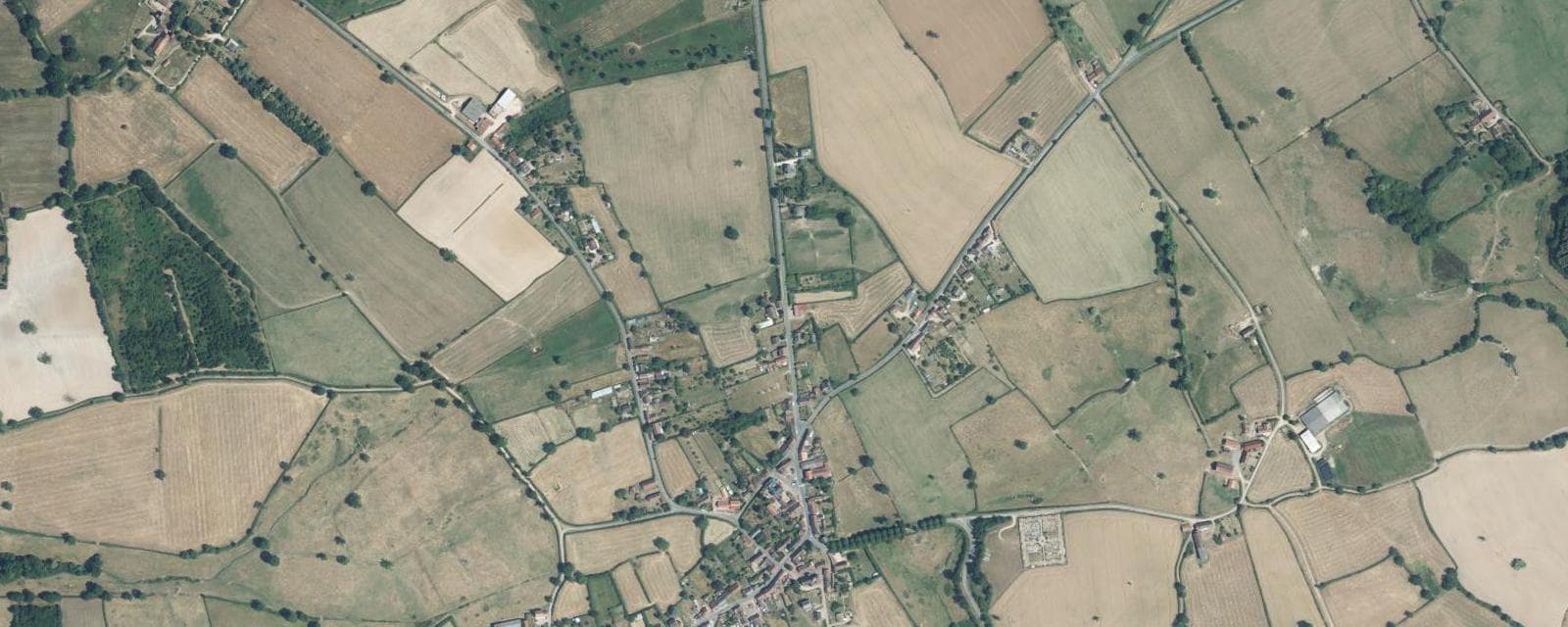 Vue aérienne de Le Brethon (Allier)