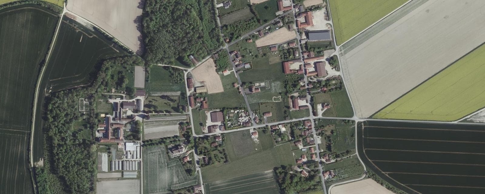 Vue aérienne de Le Meix-Tiercelin (Marne)