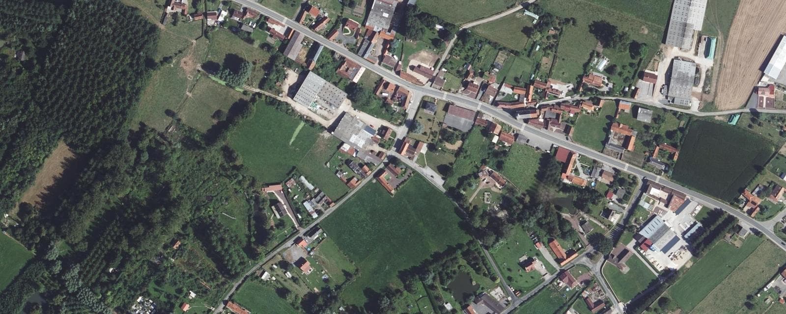 Vue aérienne de Le Ponchel (Pas-de-Calais)