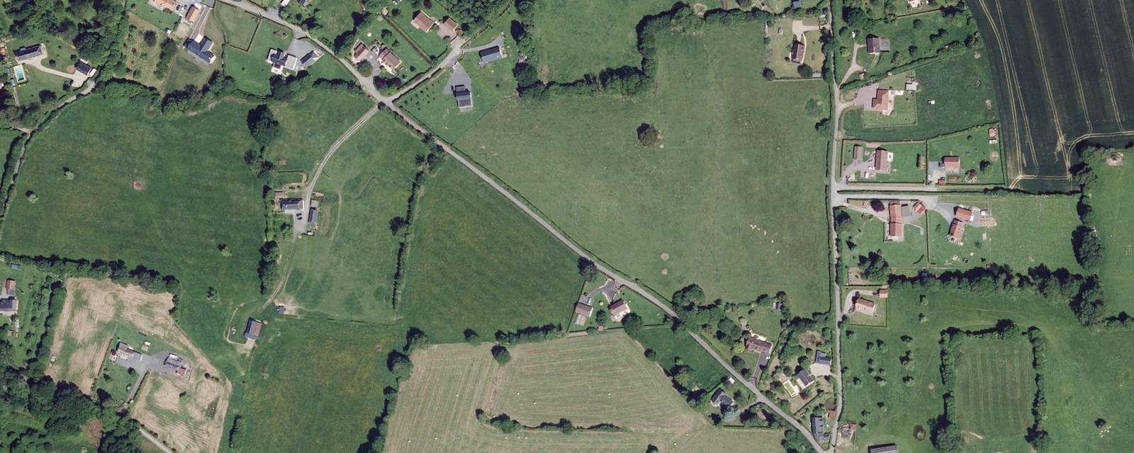 Vue aérienne de Le Torquesne (Calvados)