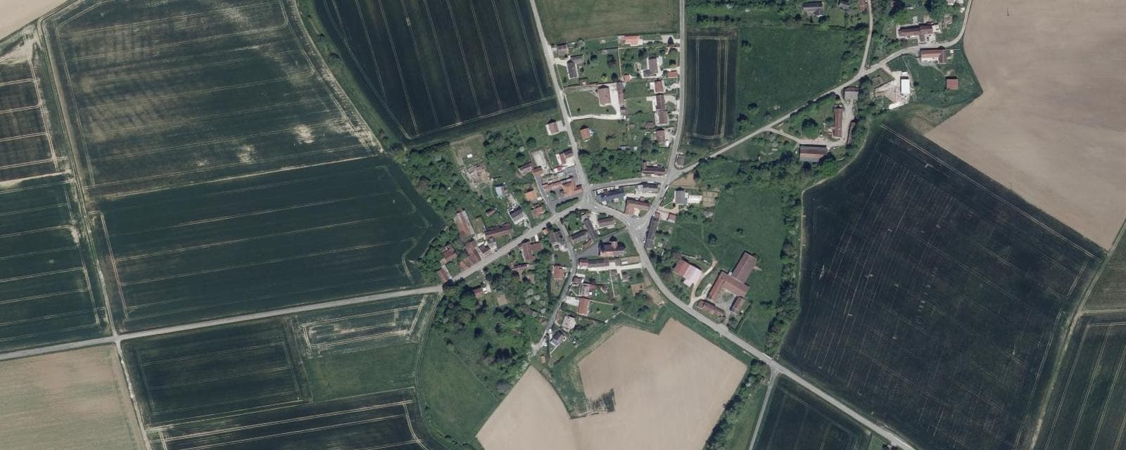 Vue aérienne de Le Vézier (Marne)