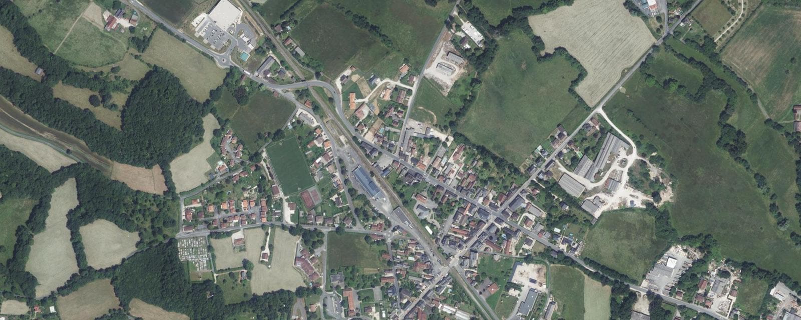 Vue aérienne de Le Vignon-en-Quercy (Lot)