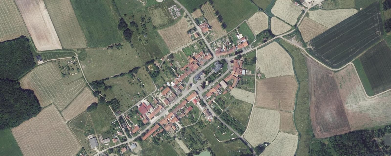 Vue aérienne de Leintrey (Meurthe-et-Moselle)
