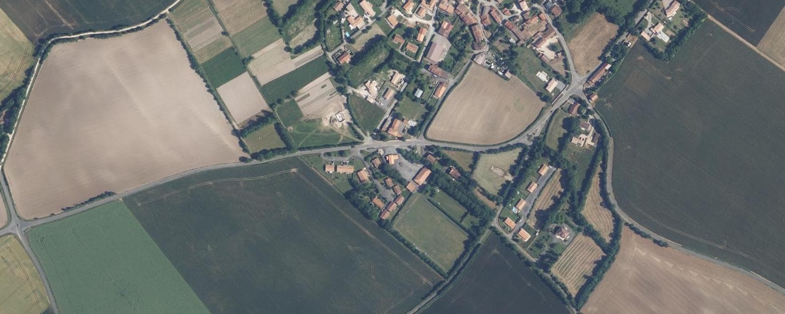 Vue aérienne de Les Fosses (Deux-Sèvres)