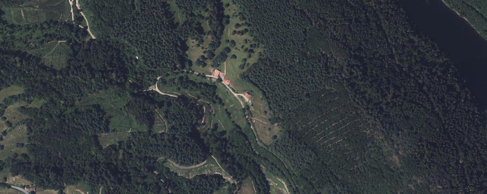 Vue aérienne de Les Noës (Loire)