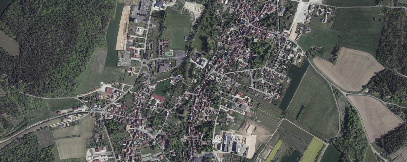 Vue aérienne de Les Riceys (Aube)