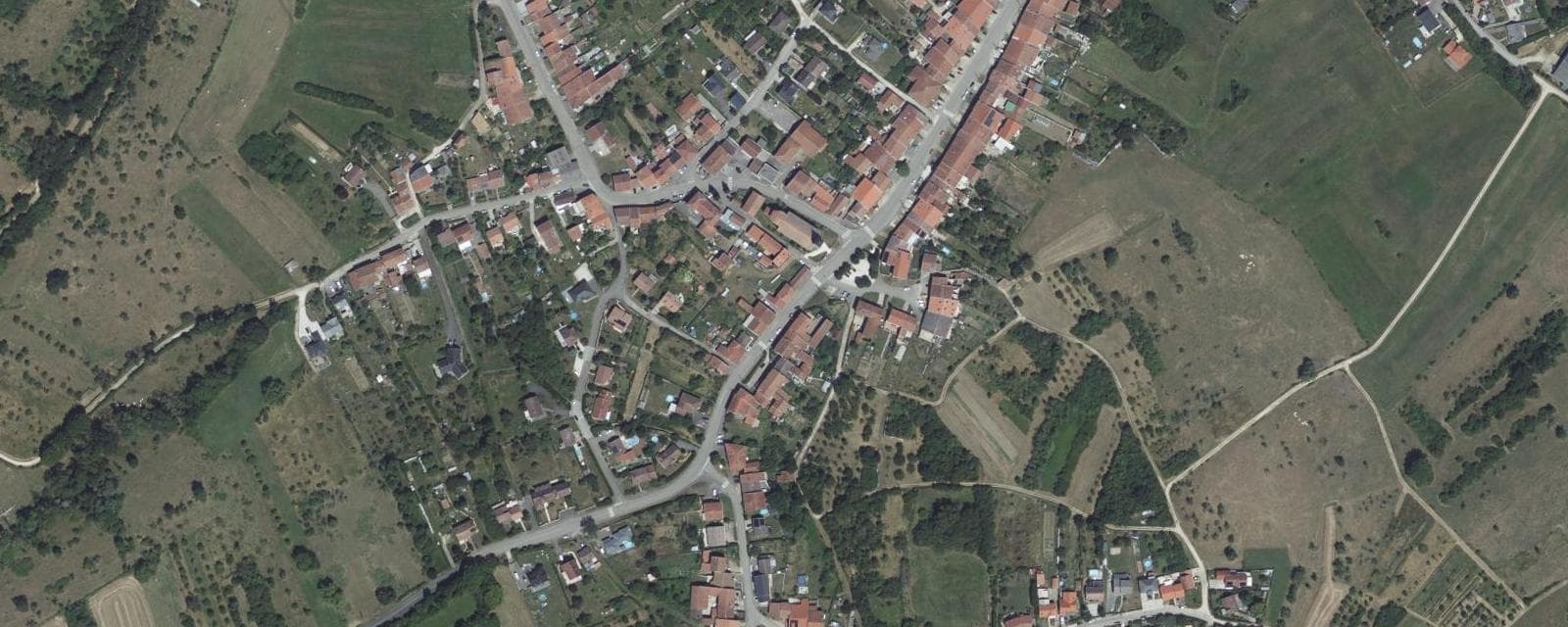 Vue aérienne de Leyr (Meurthe-et-Moselle)