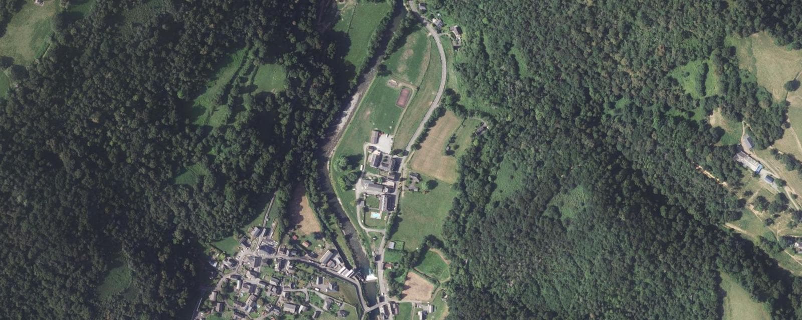 Vue aérienne de Licq-Athérey (Pyrénées-Atlantiques)