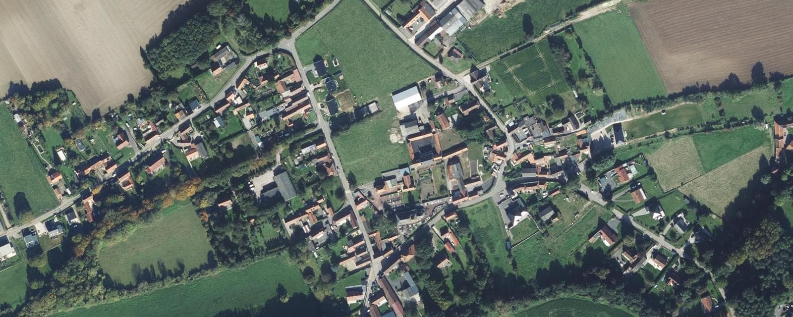 Vue aérienne de Liettres (Pas-de-Calais)