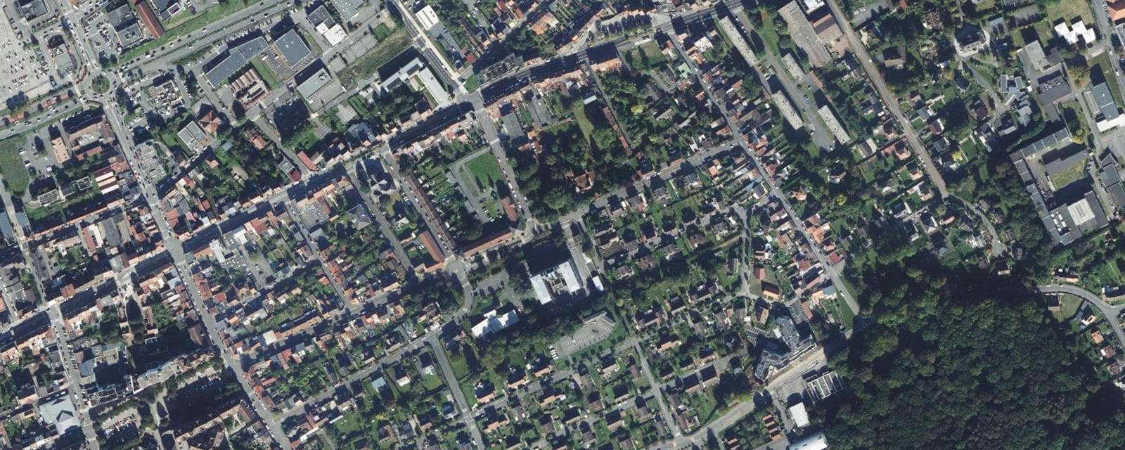 Vue aérienne de Liévin (Pas-de-Calais)