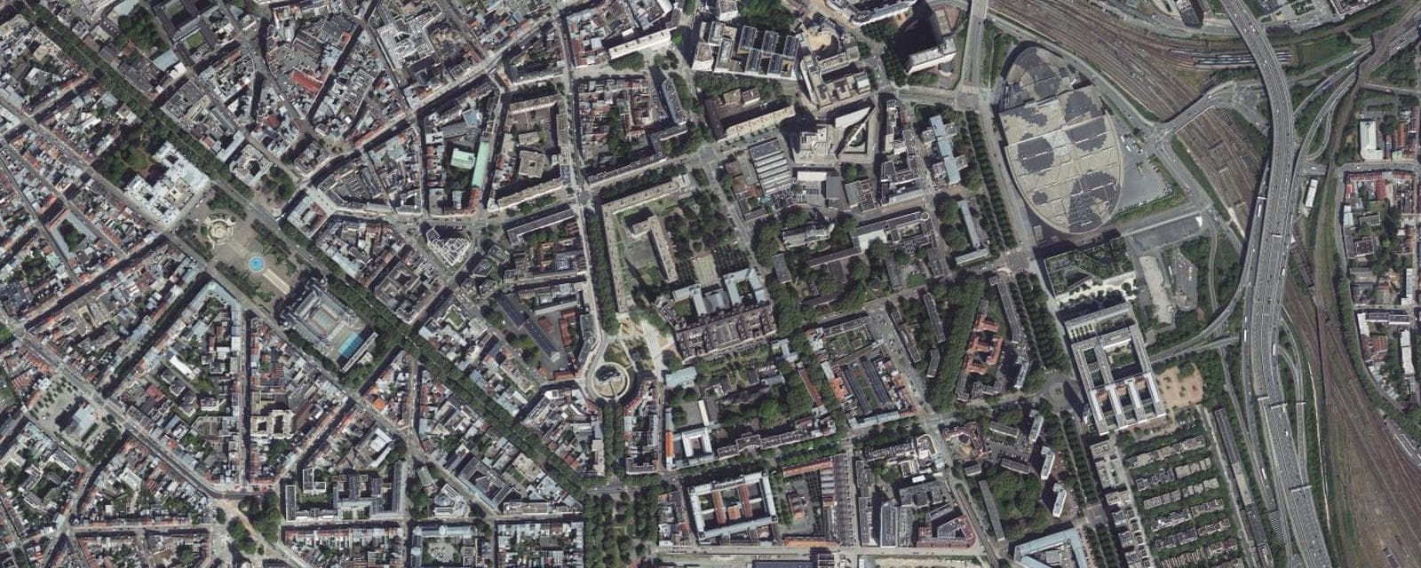 Vue aérienne de Lille (Nord)