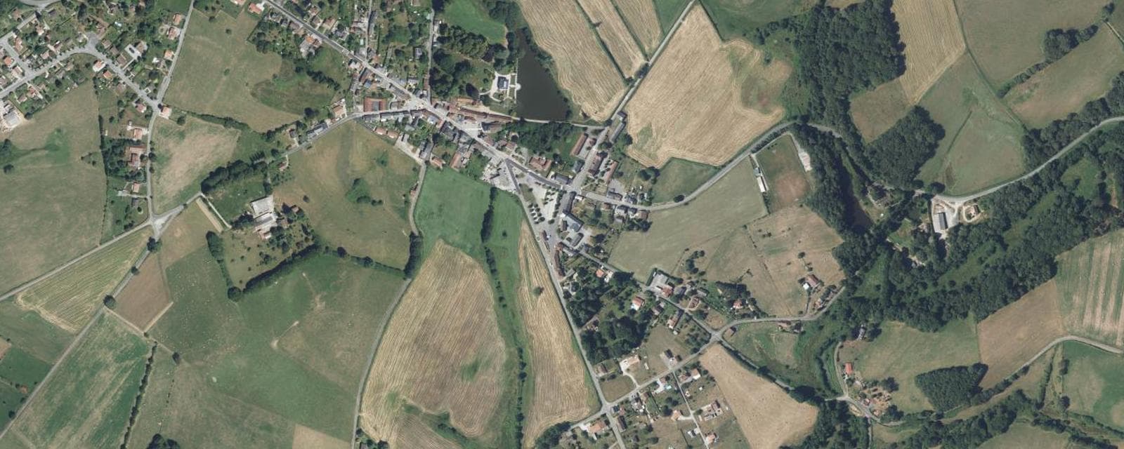 Vue aérienne de Linards (Haute-Vienne)