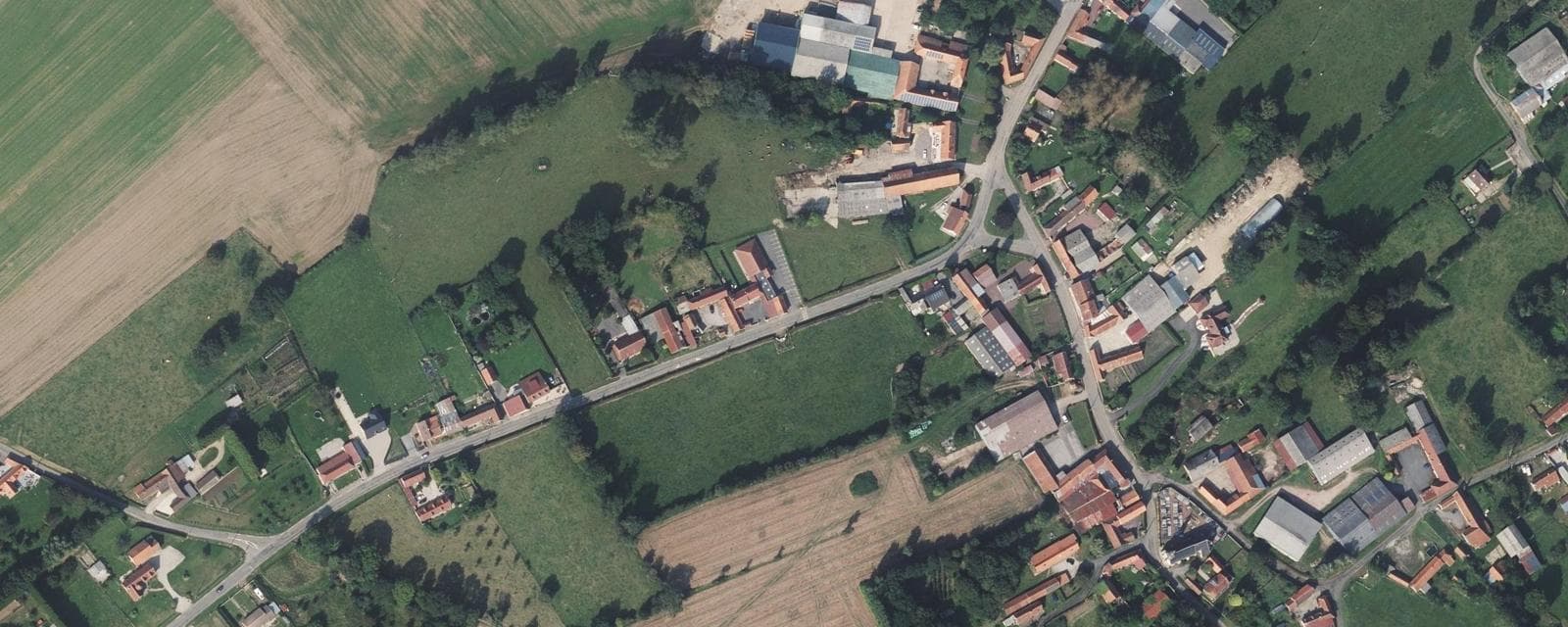 Vue aérienne de Linzeux (Pas-de-Calais)