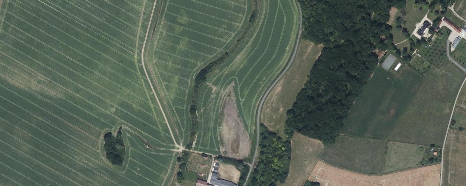 Vue aérienne de Lisors (Eure)