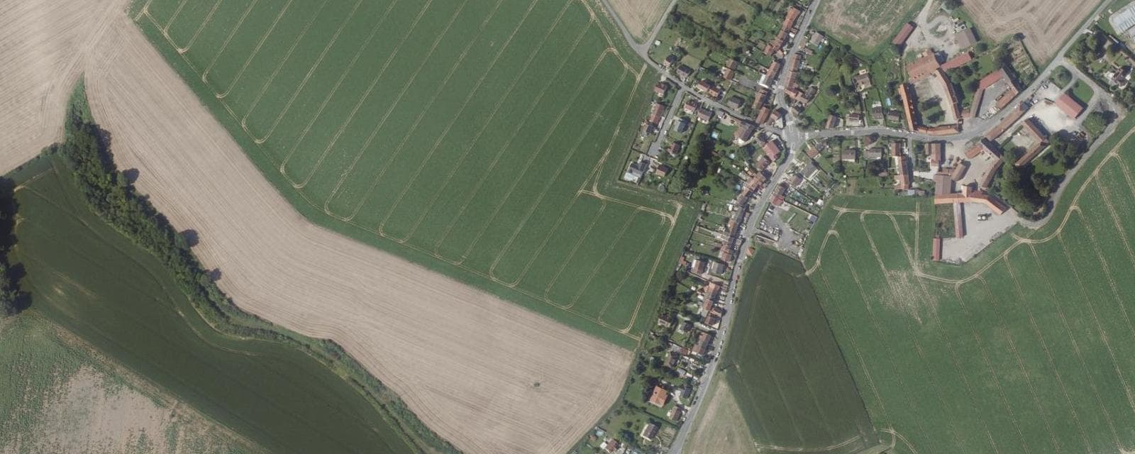 Vue aérienne de Lizy-sur-Ourcq (Seine-et-Marne)