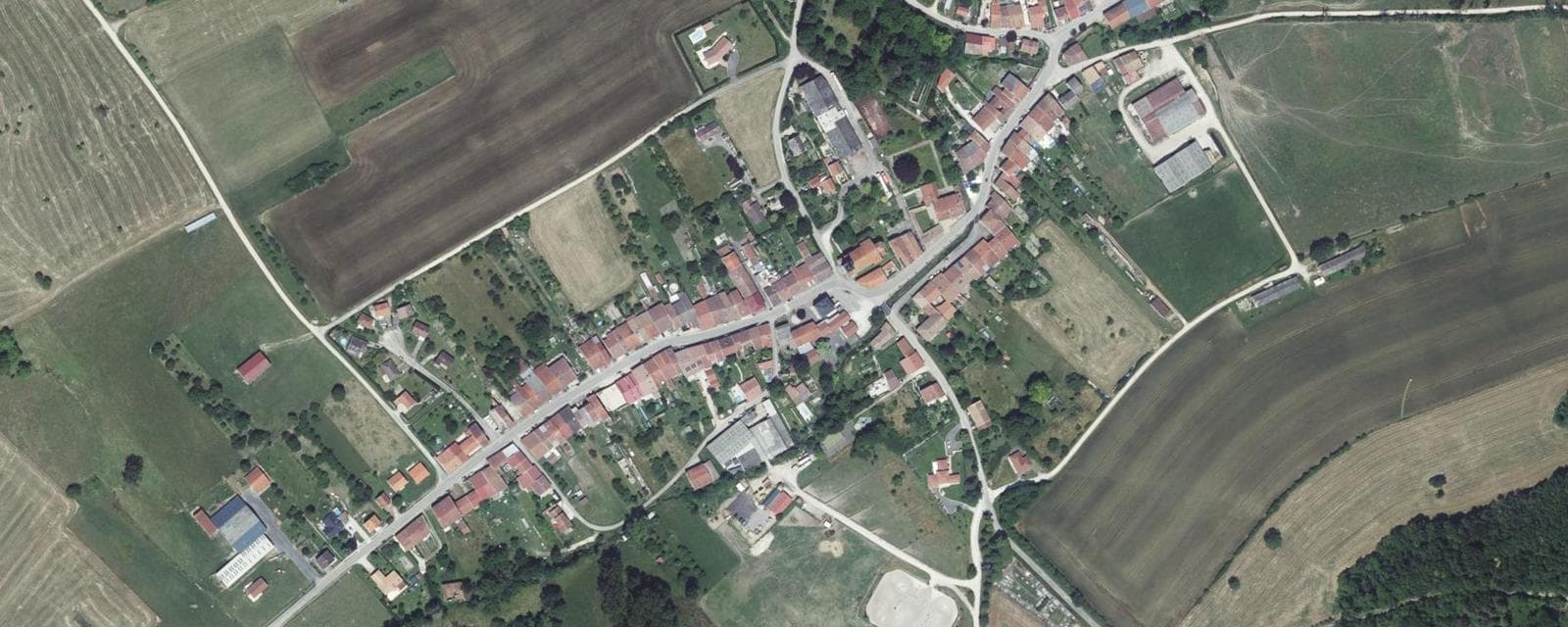 Vue aérienne de Loisey (Meuse)