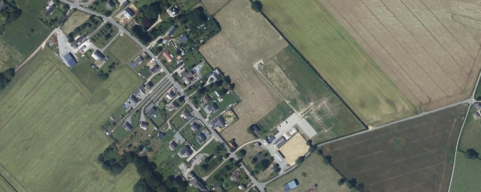 Vue aérienne de Longuerue (Seine-Maritime)