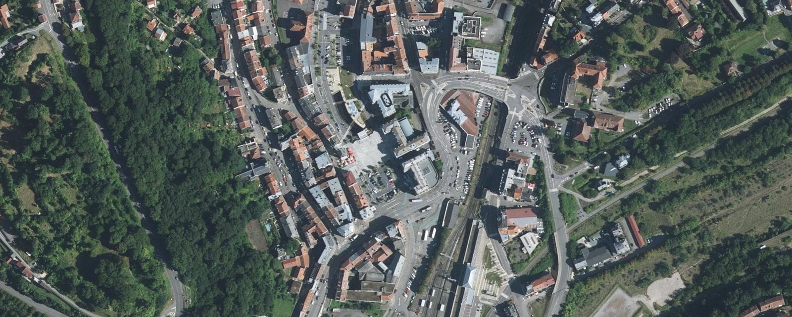 Vue aérienne de Longwy (Meurthe-et-Moselle)