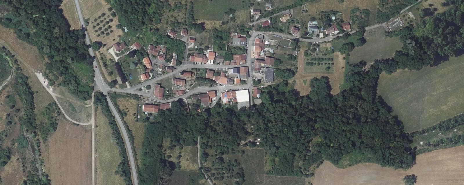 Vue aérienne de Lorey (Meurthe-et-Moselle)