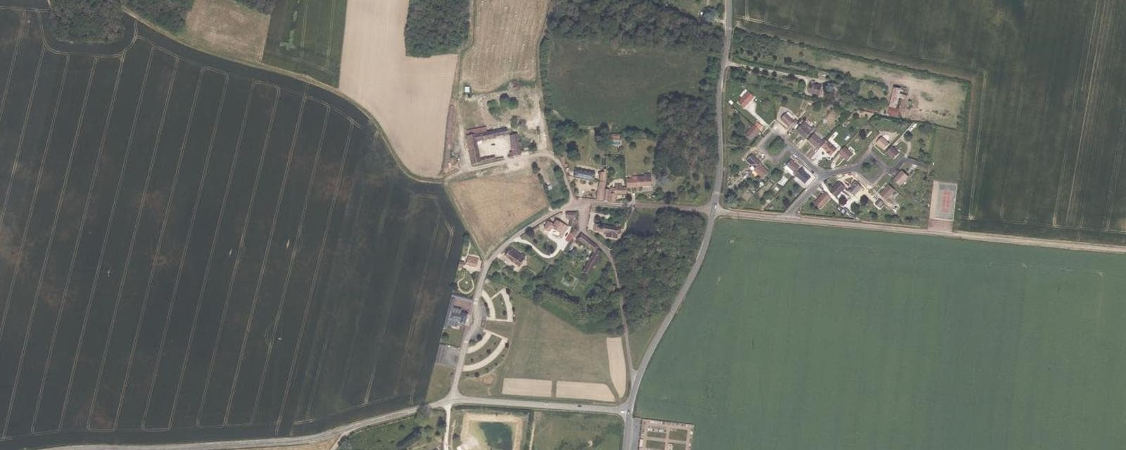 Vue aérienne de Louzouer (Loiret)
