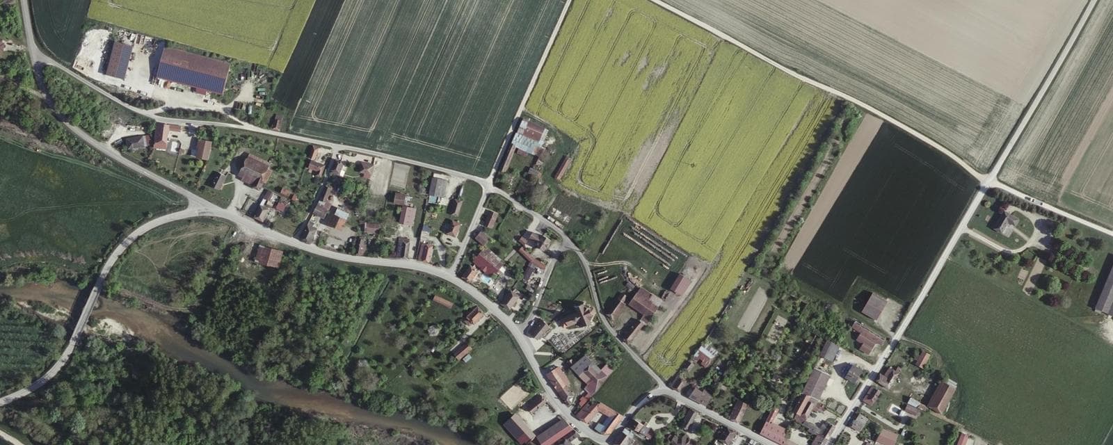 Vue aérienne de Magnicourt (Aube)