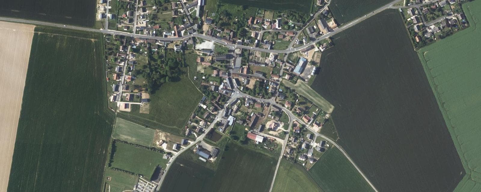 Vue aérienne de Magny (Eure-et-Loir)