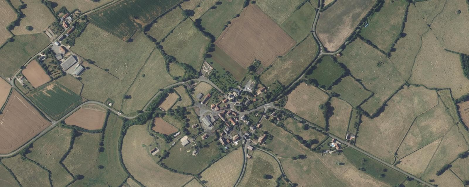Vue aérienne de Maillet (Indre)