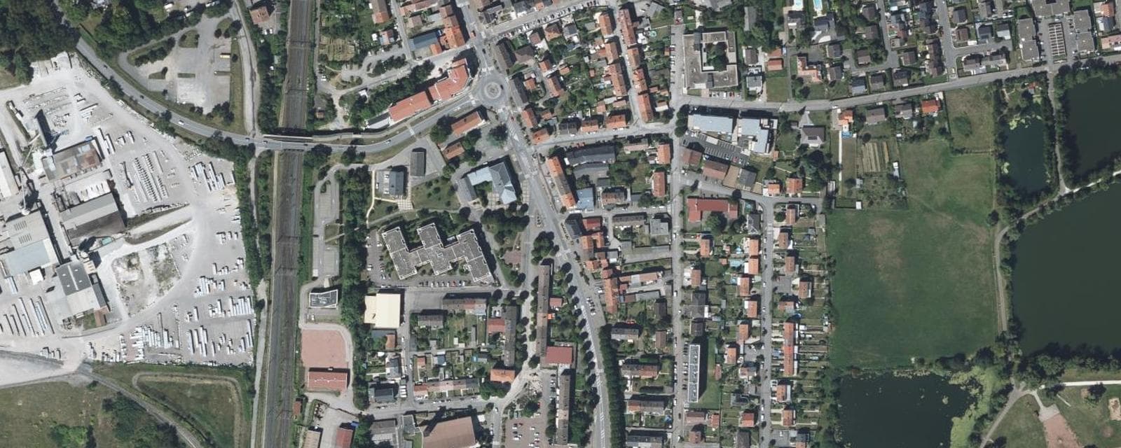 Vue aérienne de Maizières-lès-Metz (Moselle)