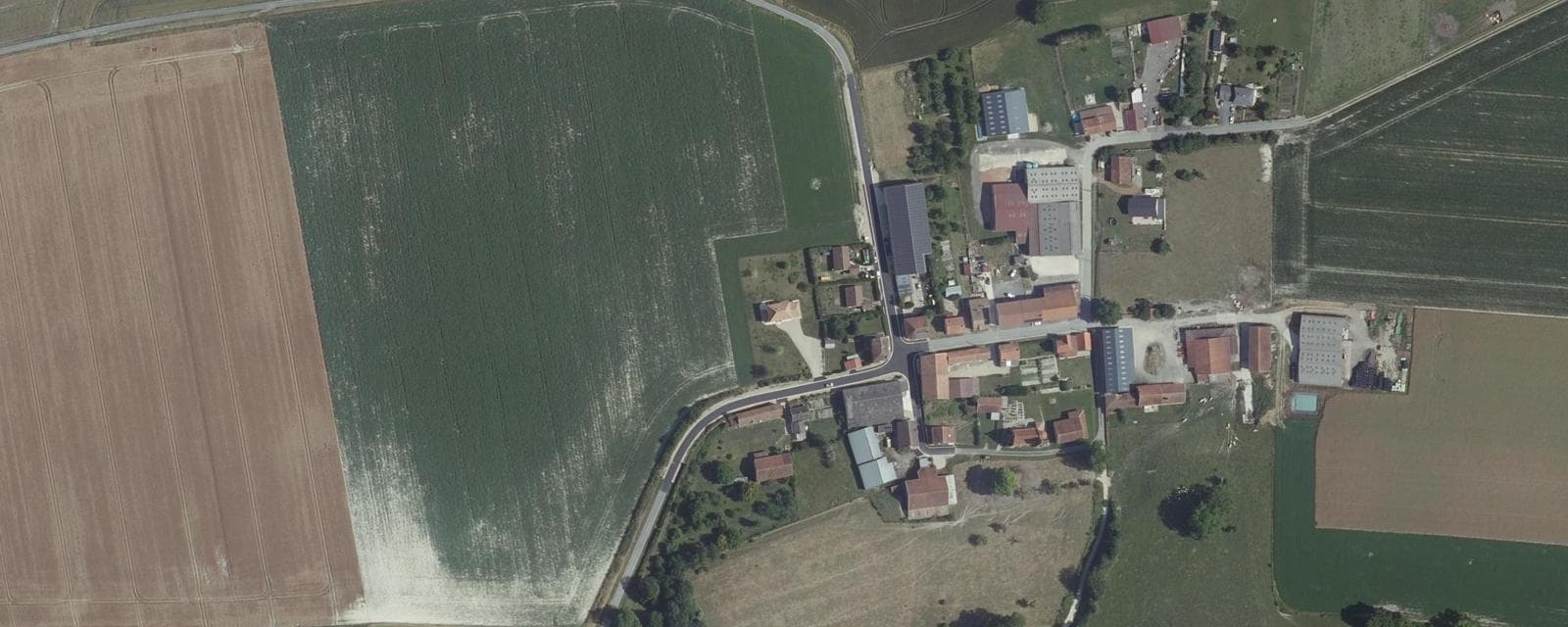 Vue aérienne de Malmy (Marne)