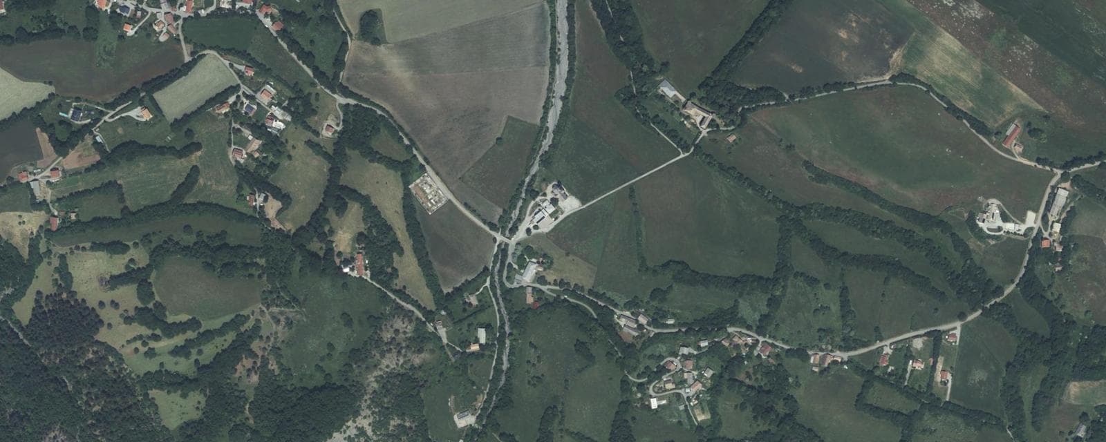 Vue aérienne de Manteyer (Hautes-Alpes)