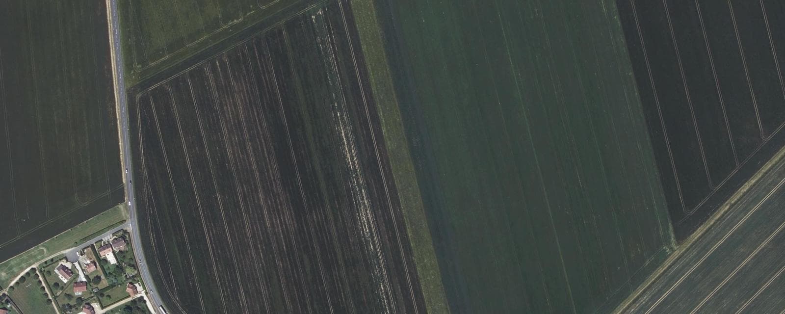 Vue aérienne de Marchezais (Eure-et-Loir)