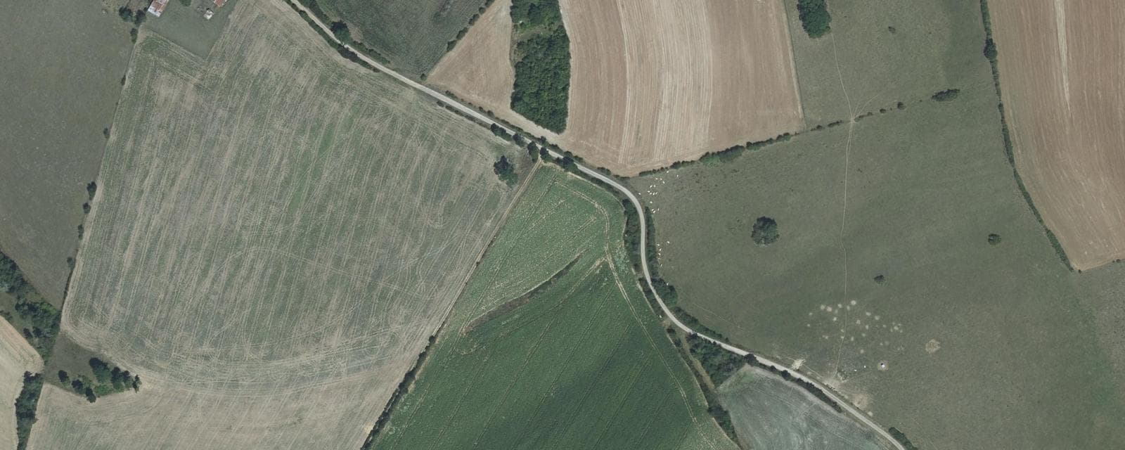 Vue aérienne de Mardor (Haute-Marne)