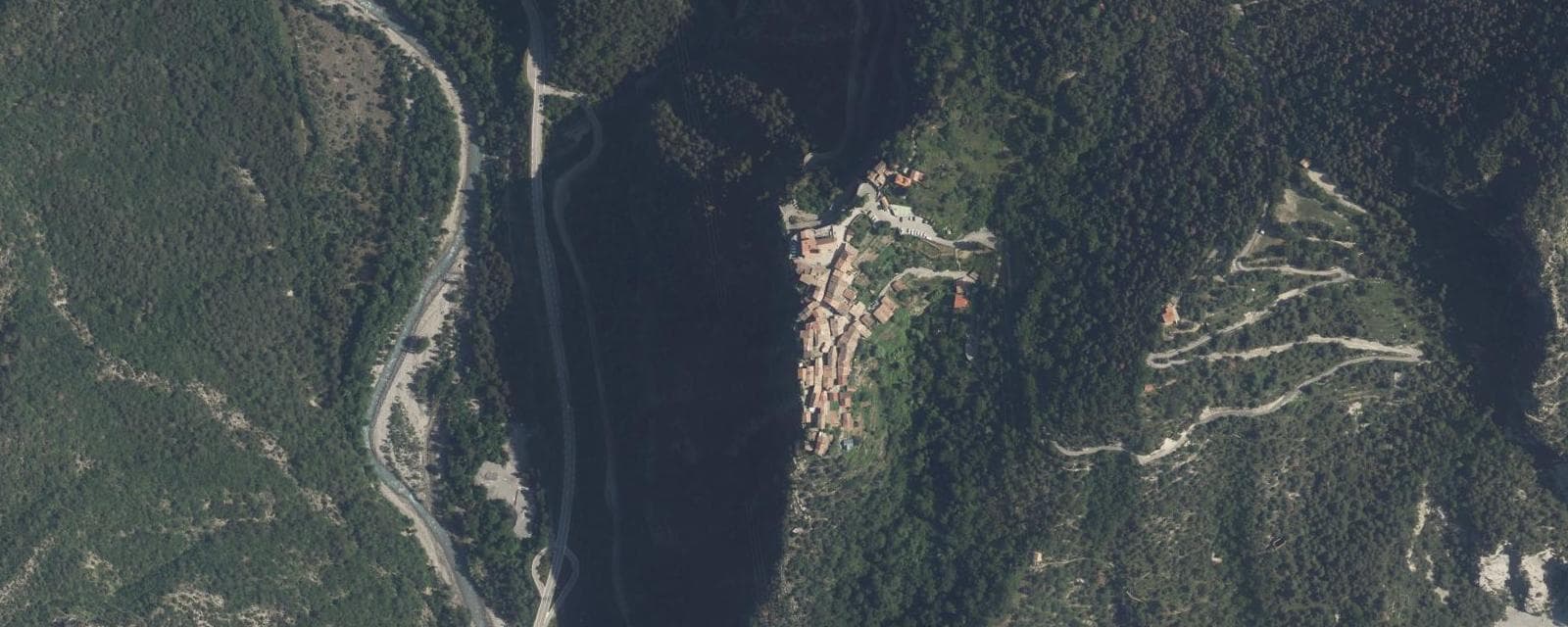 Vue aérienne de Marie (Alpes-Maritimes)