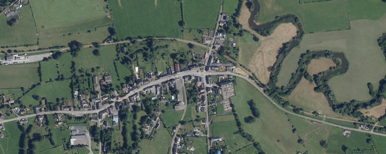 Vue aérienne de Marly-Gomont (Aisne)