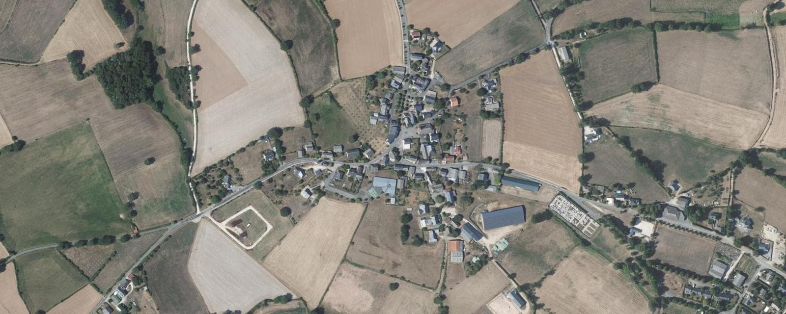 Vue aérienne de Mayran (Aveyron)
